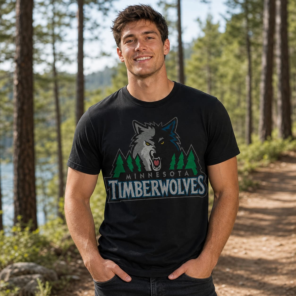 Minnesota Timberwolves Retro Basketball 1996 Shirt