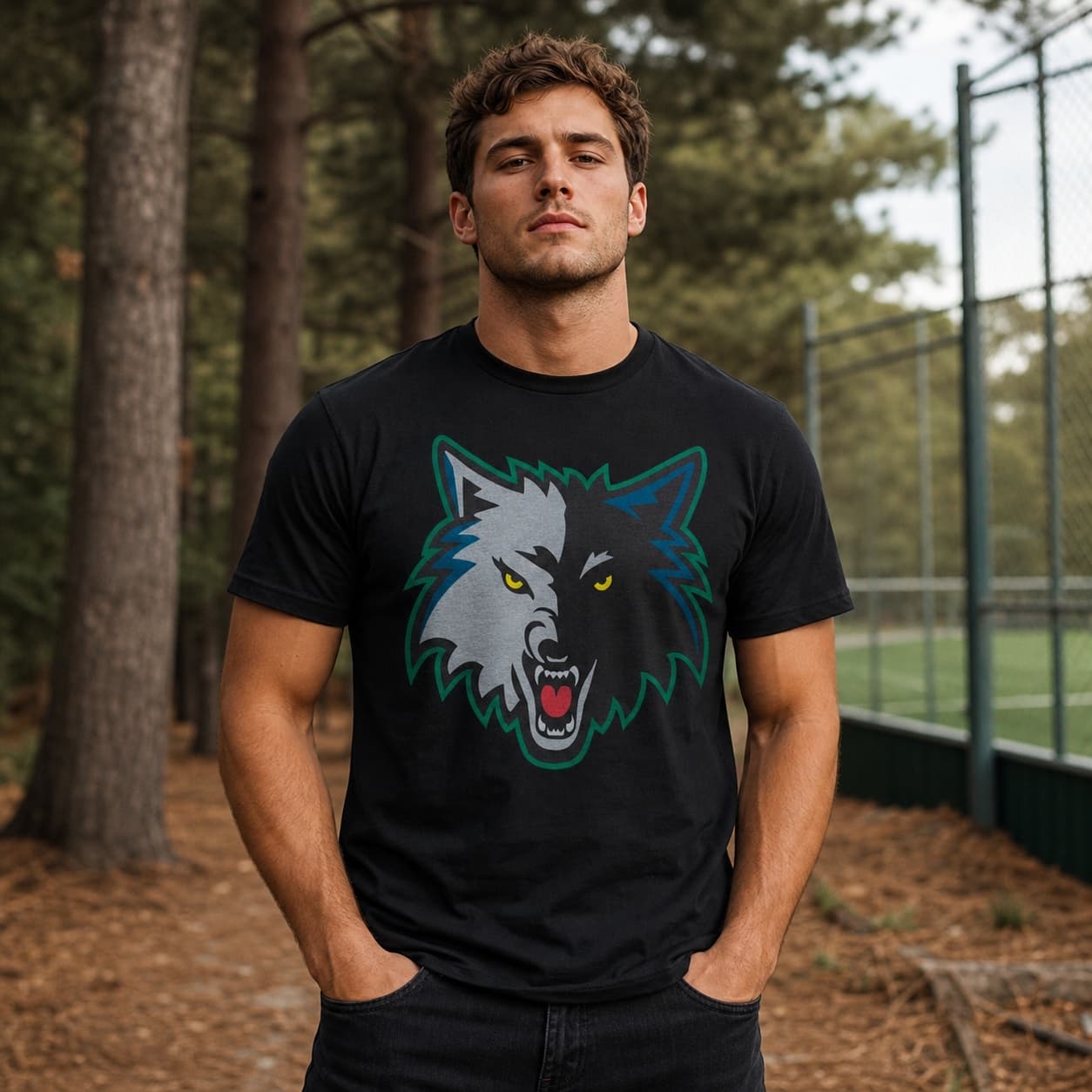 Minnesota Timberwolves Retro Basketball Mascot 1993 Shirt