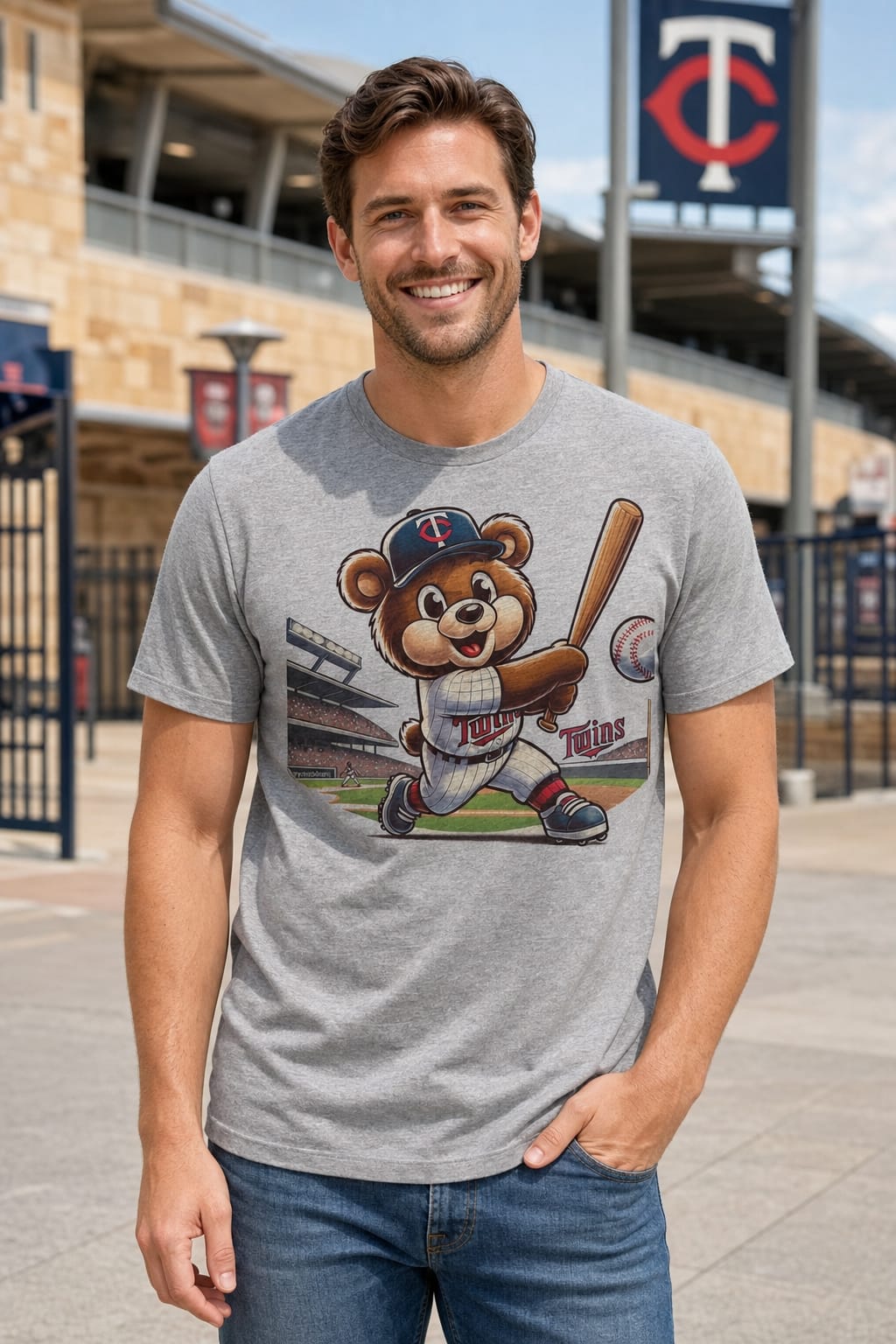 Minnesota Twins Exclusive Retro Baseball Mascot Artwork Shirt