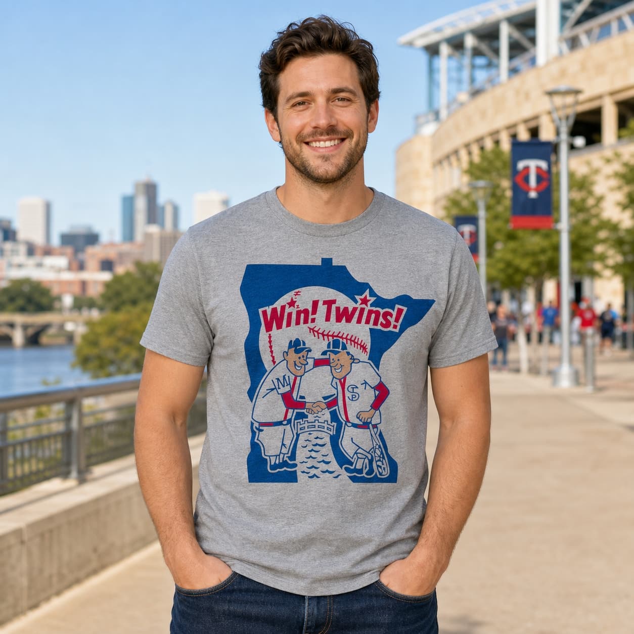 Minnesota Twins MLB Retro Baseball 1976 Artwork Shirt