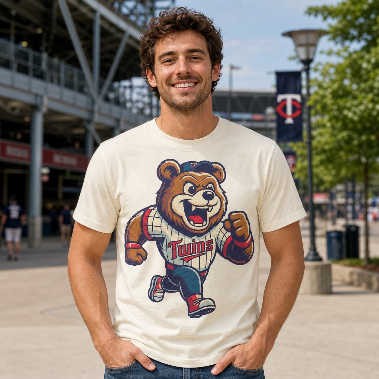 Minnesota Twins Retro Baseball Mascot Mania 1994 Artwork Shirt