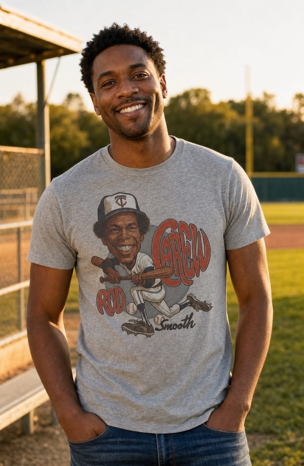 Minnesota Twins Rod Carew Exclusive Retro Baseball 1977 Artwork Shirt