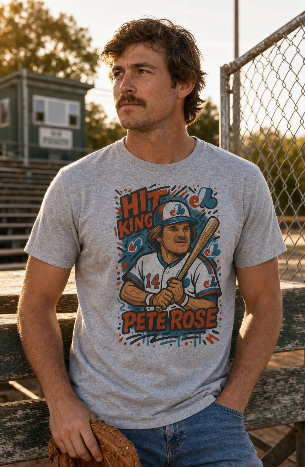 Montreal Expos Pete Rose Hit King Exclusive Caricature Baseball Artwork Shirt