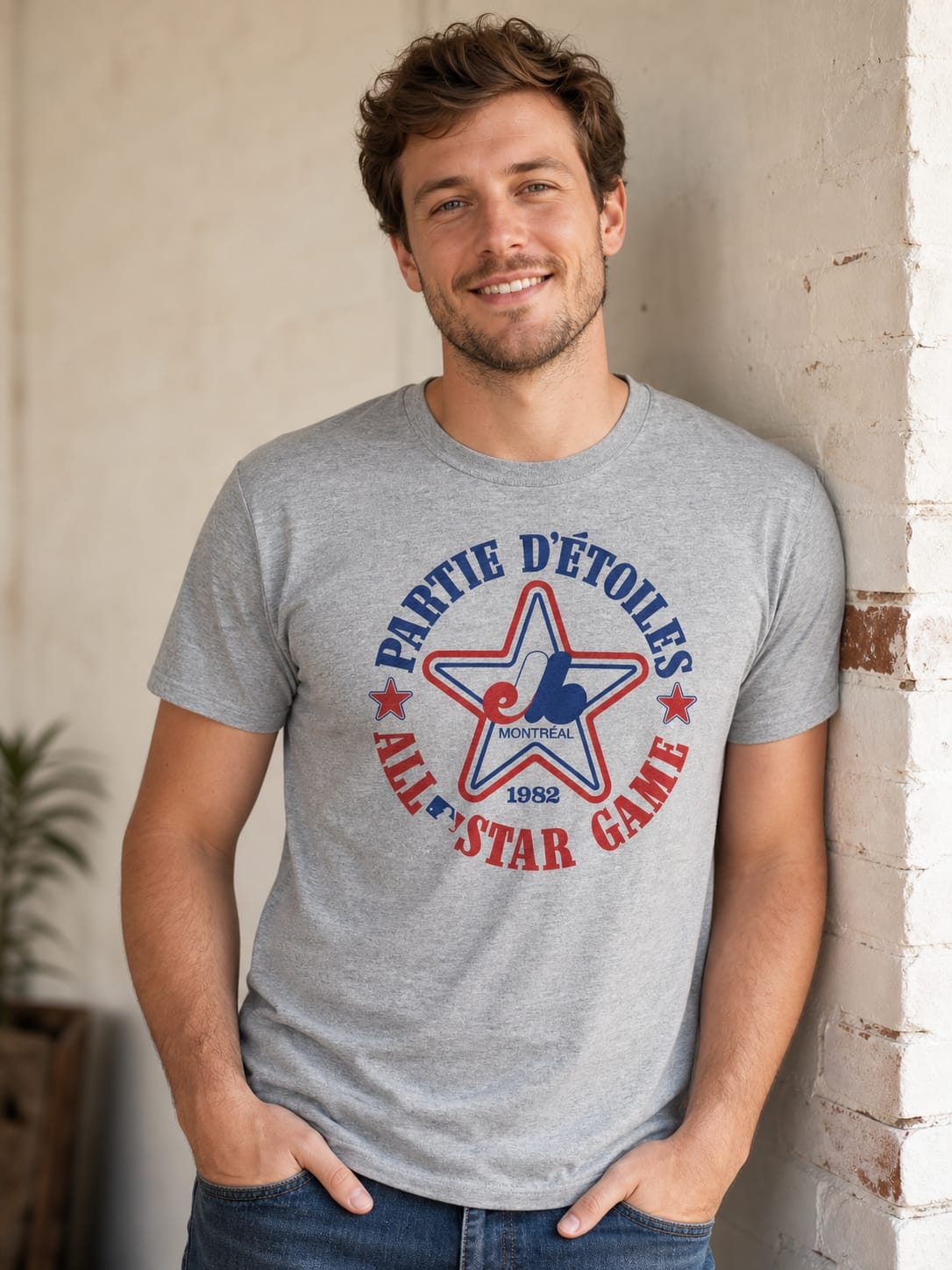 Montreal Expos Retro All Star Game Baseball 1982 Artwork T-Shirt