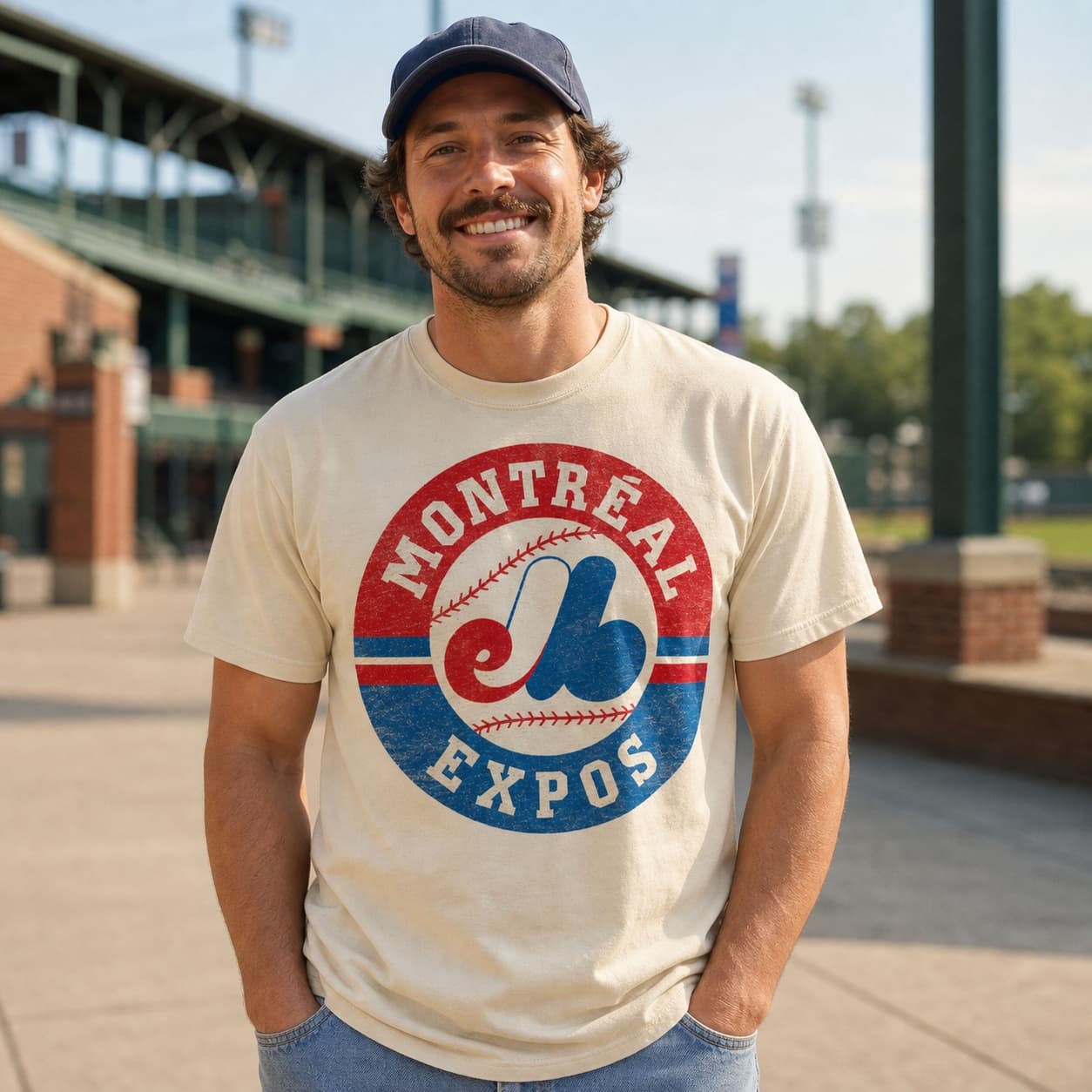Montreal Expos Retro Baseball 1992 Artwork Shirt