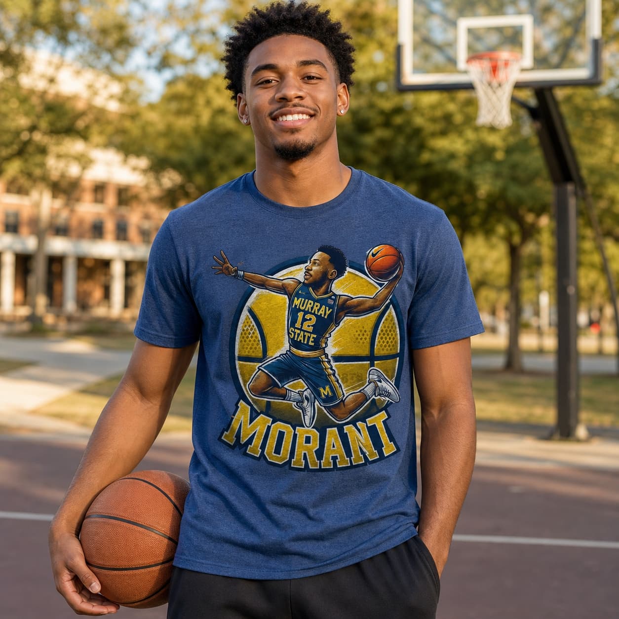 Murray State Racers Ja Morant Exclusive Retro March Madness Basketball Shirt