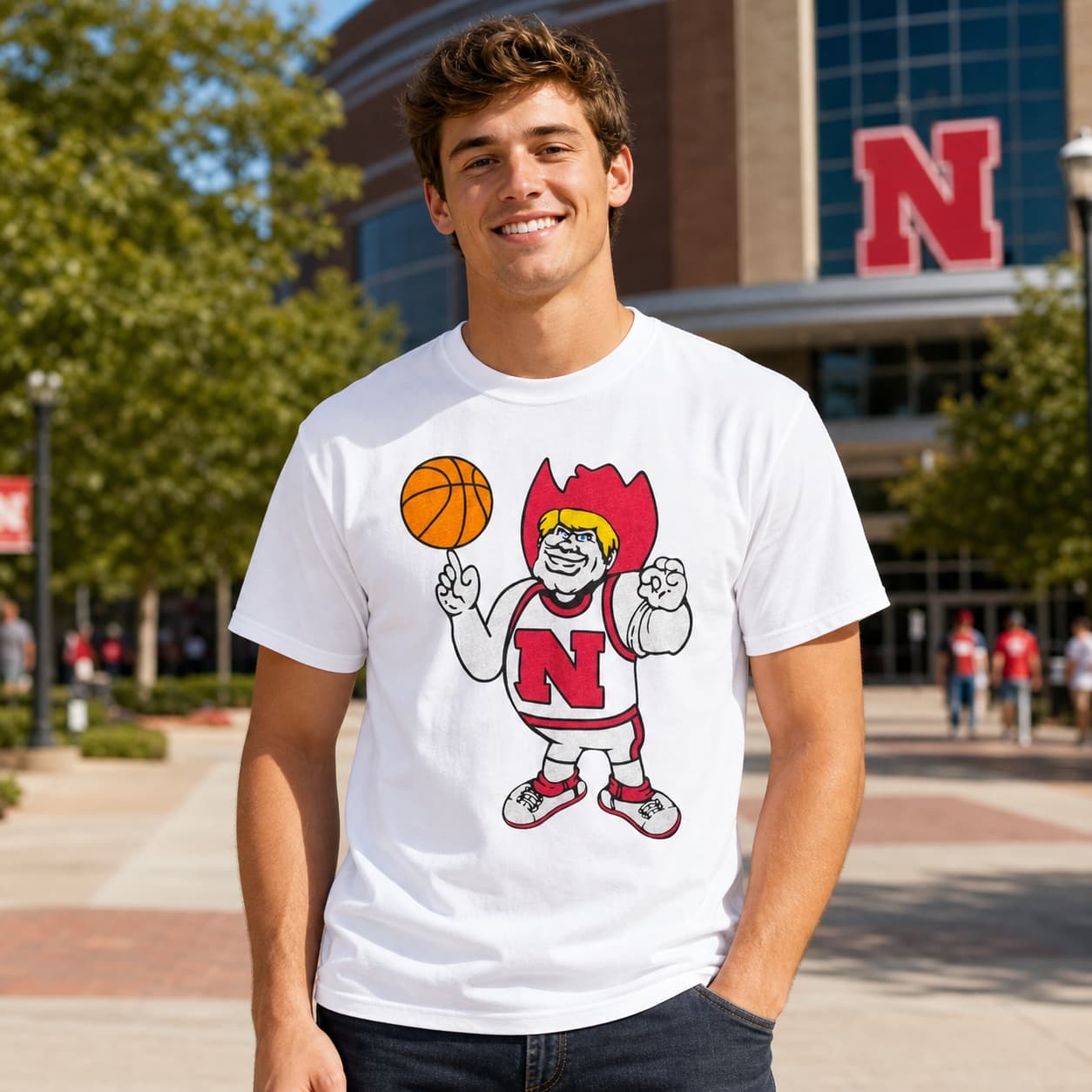 Nebraska Cornhuskers Retro Basketball 1978 Shirt