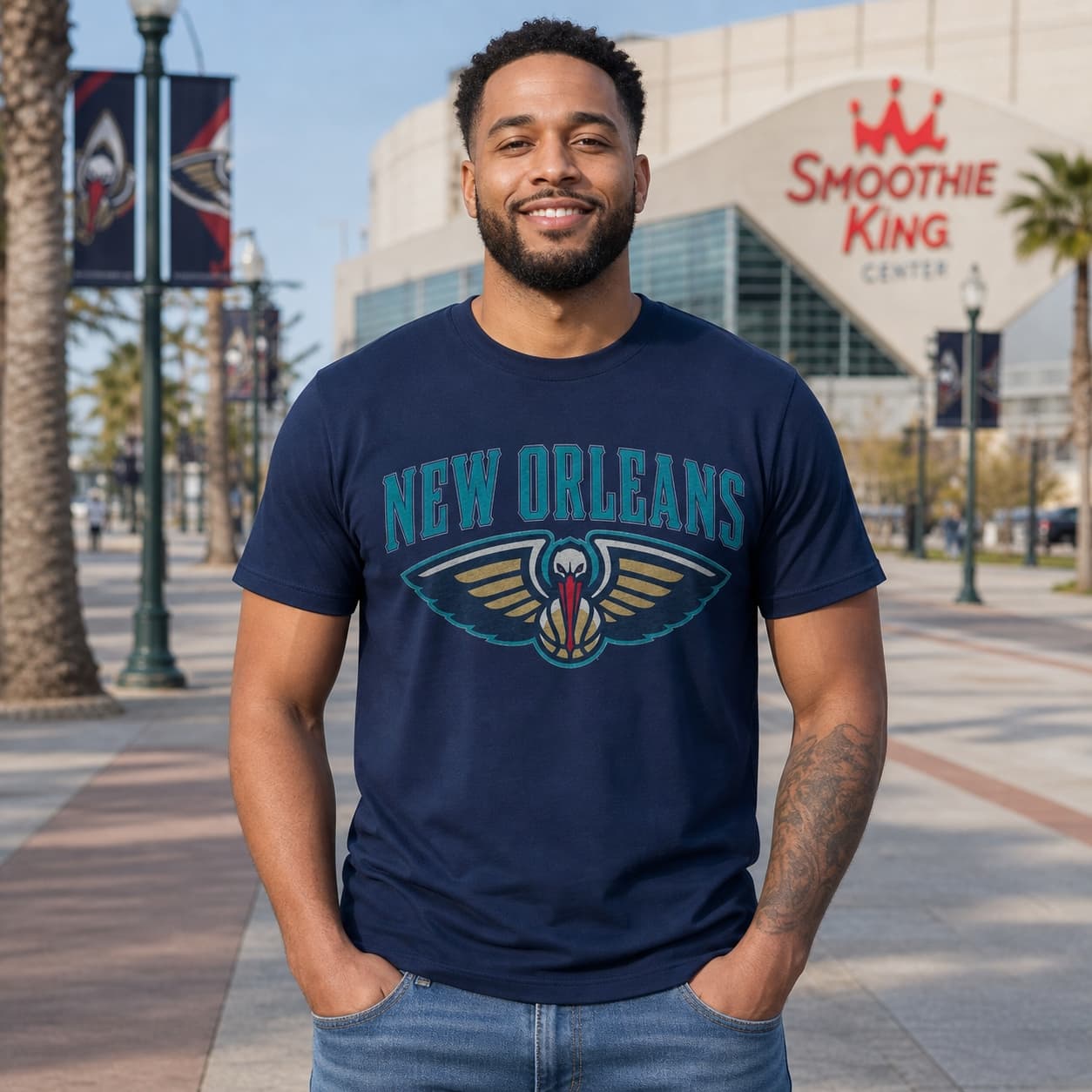 New Orleans Pelicans Retro Basketball Teal Shirt