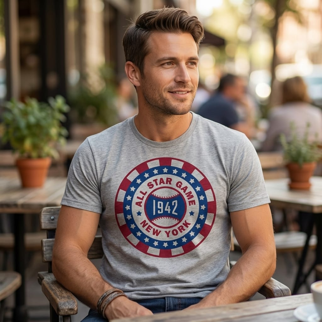 New York Giants Retro All Star Game Baseball 1942 Artwork Shirt