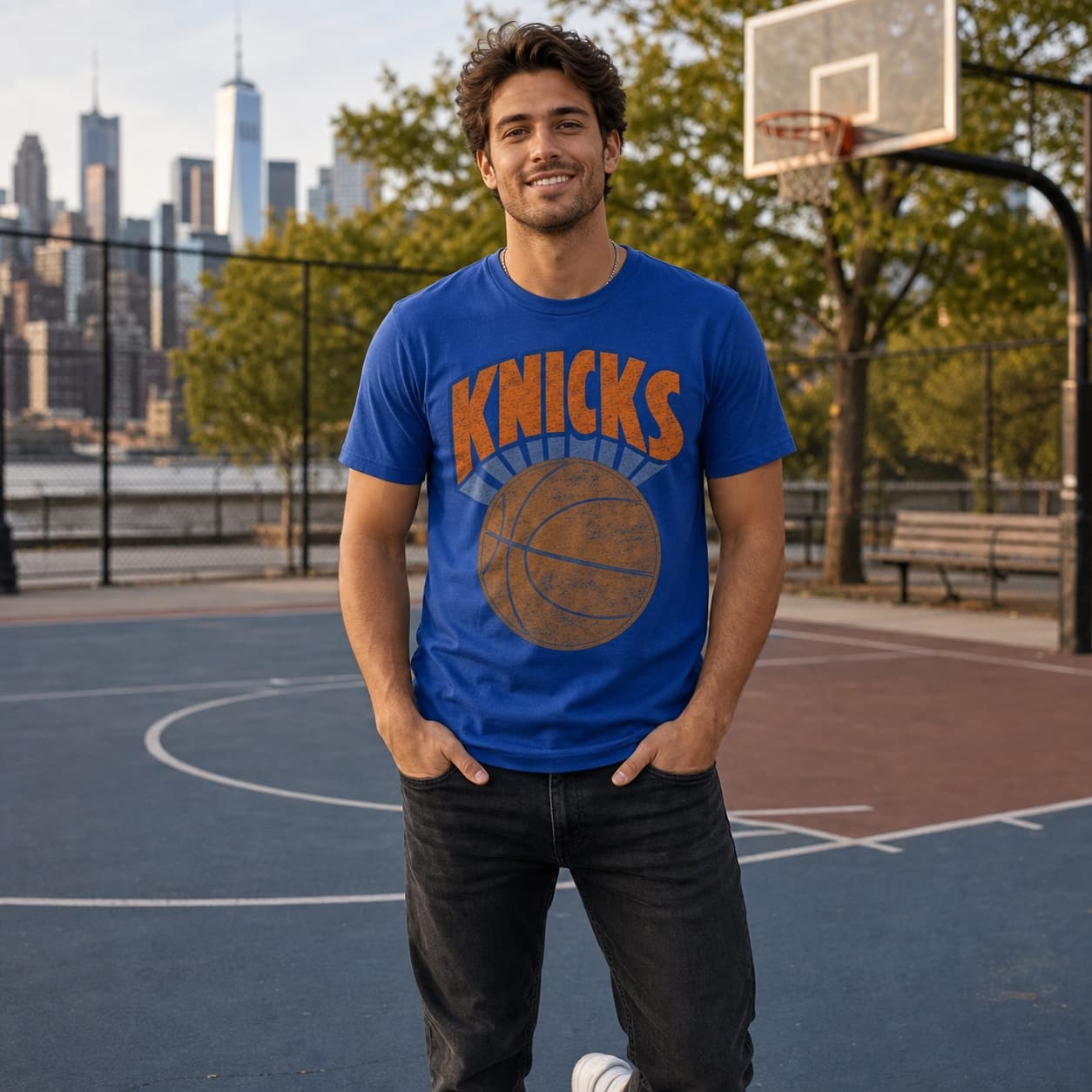 New York Knicks Retro Basketball 1982 Shirt