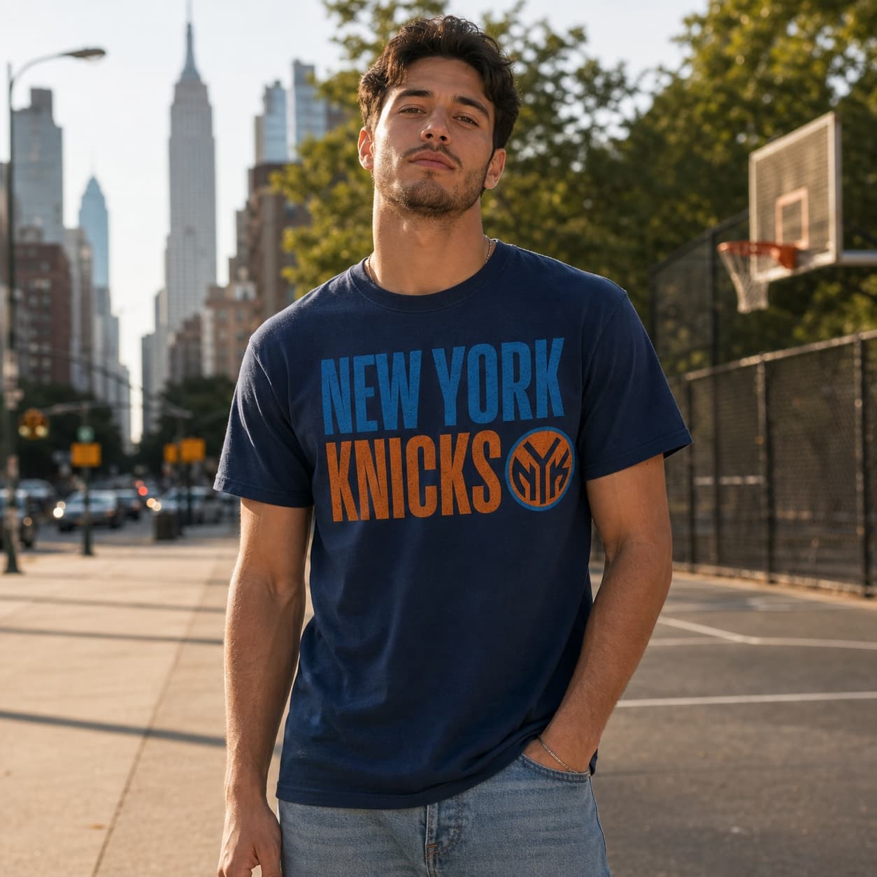 New York Knicks Retro Basketball 1982 T-Shirt
