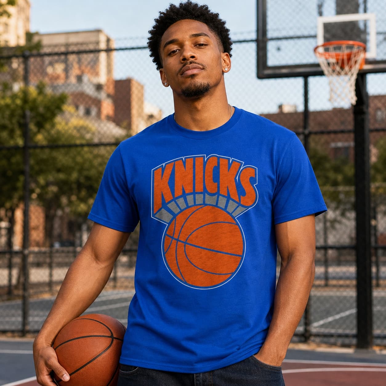 New York Knicks Retro Basketball 1983 Shirt