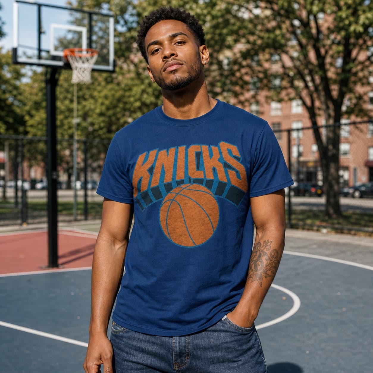 New York Knicks Retro Basketball 1992 Shirt