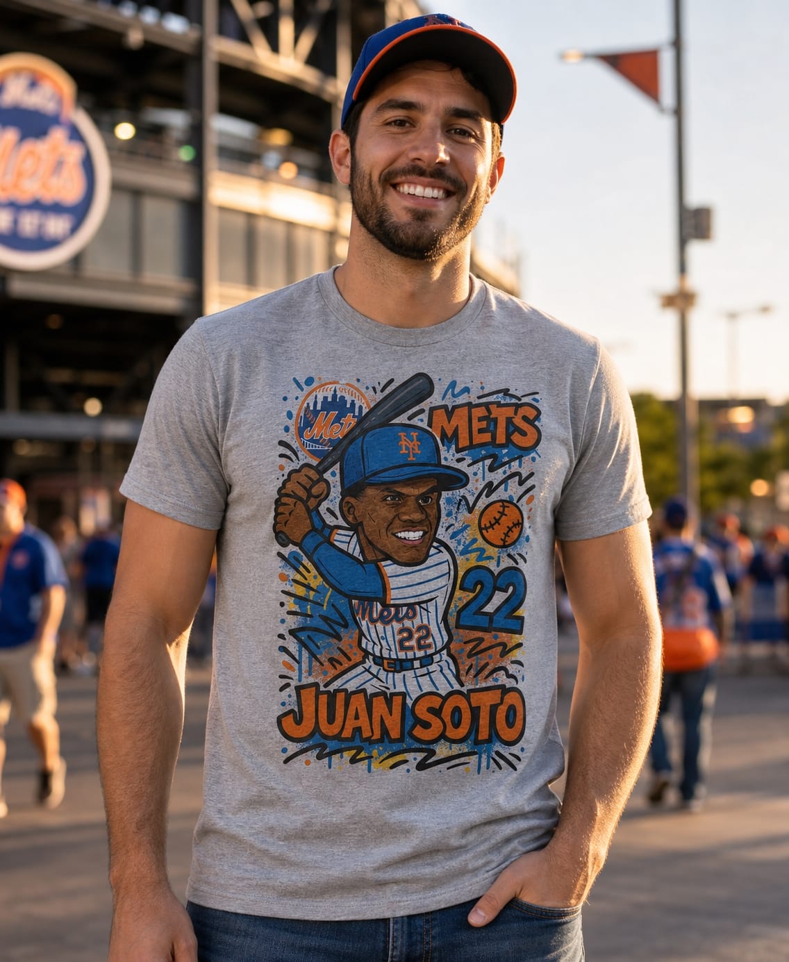 New York Mets Juan Soto Exclusive Caricature Baseball Artwork Shirt