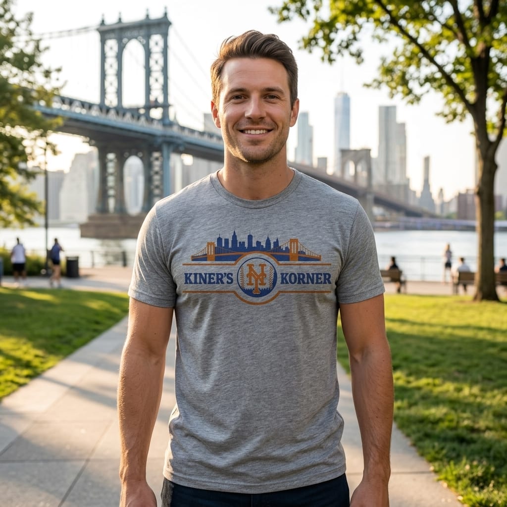 New York Mets Kiner’s Korner Retro Baseball T-Shirt