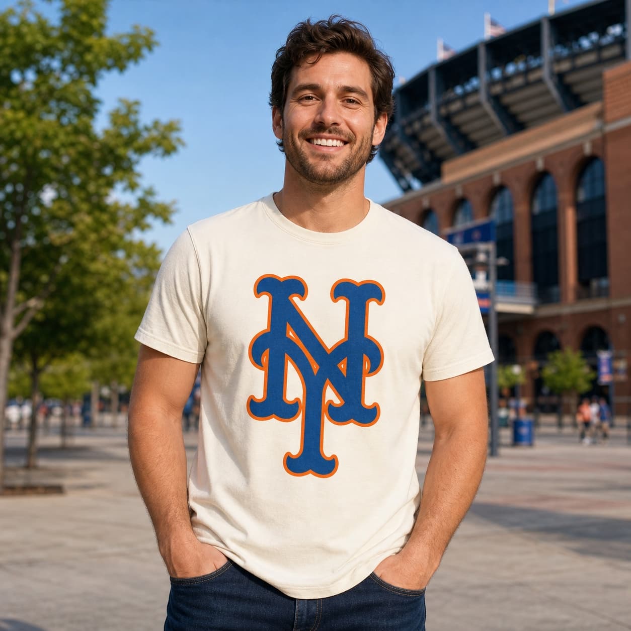 New York Mets Retro Baseball 1998 Artwork Shirt