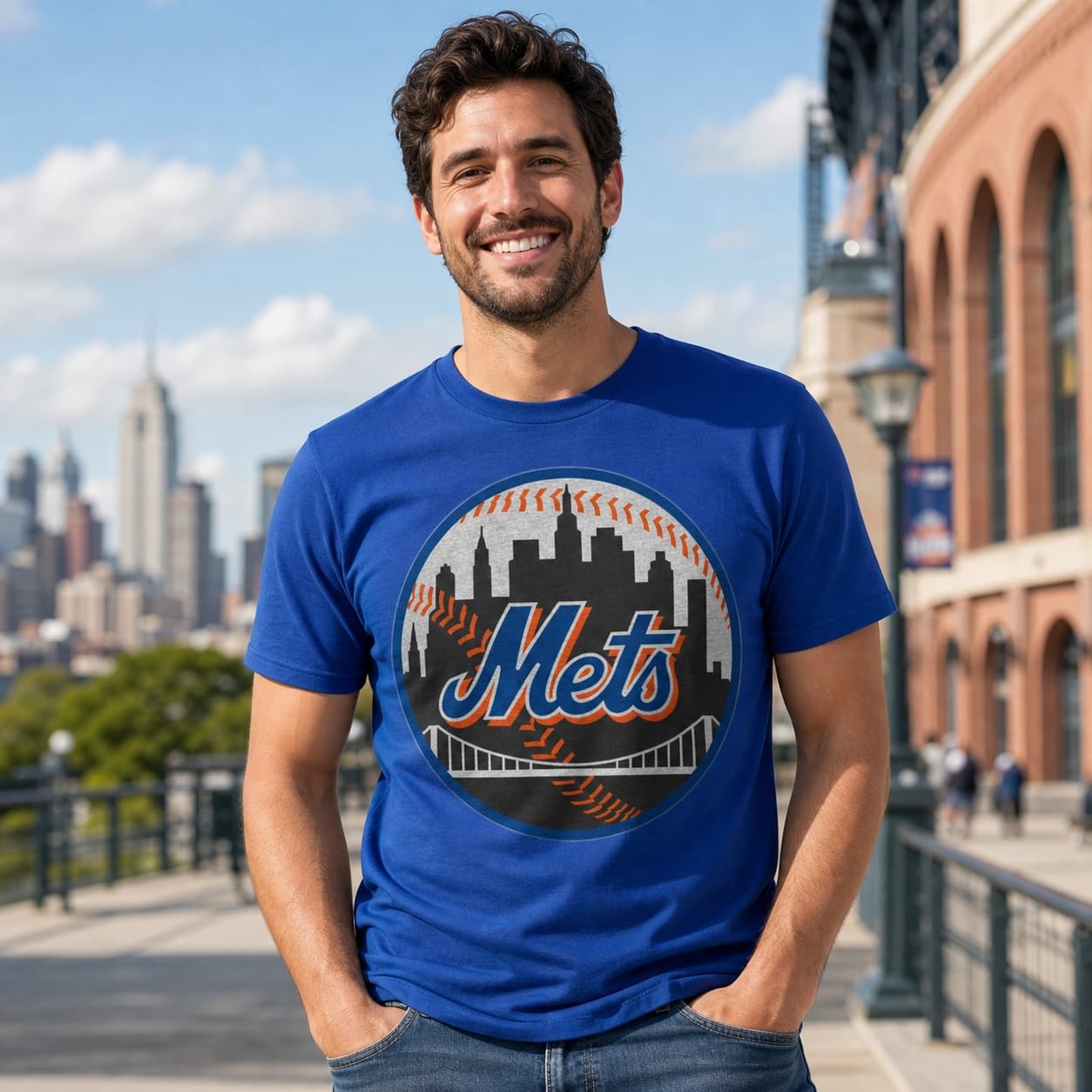 New York Mets Retro Baseball 1999 Artwork Shirt