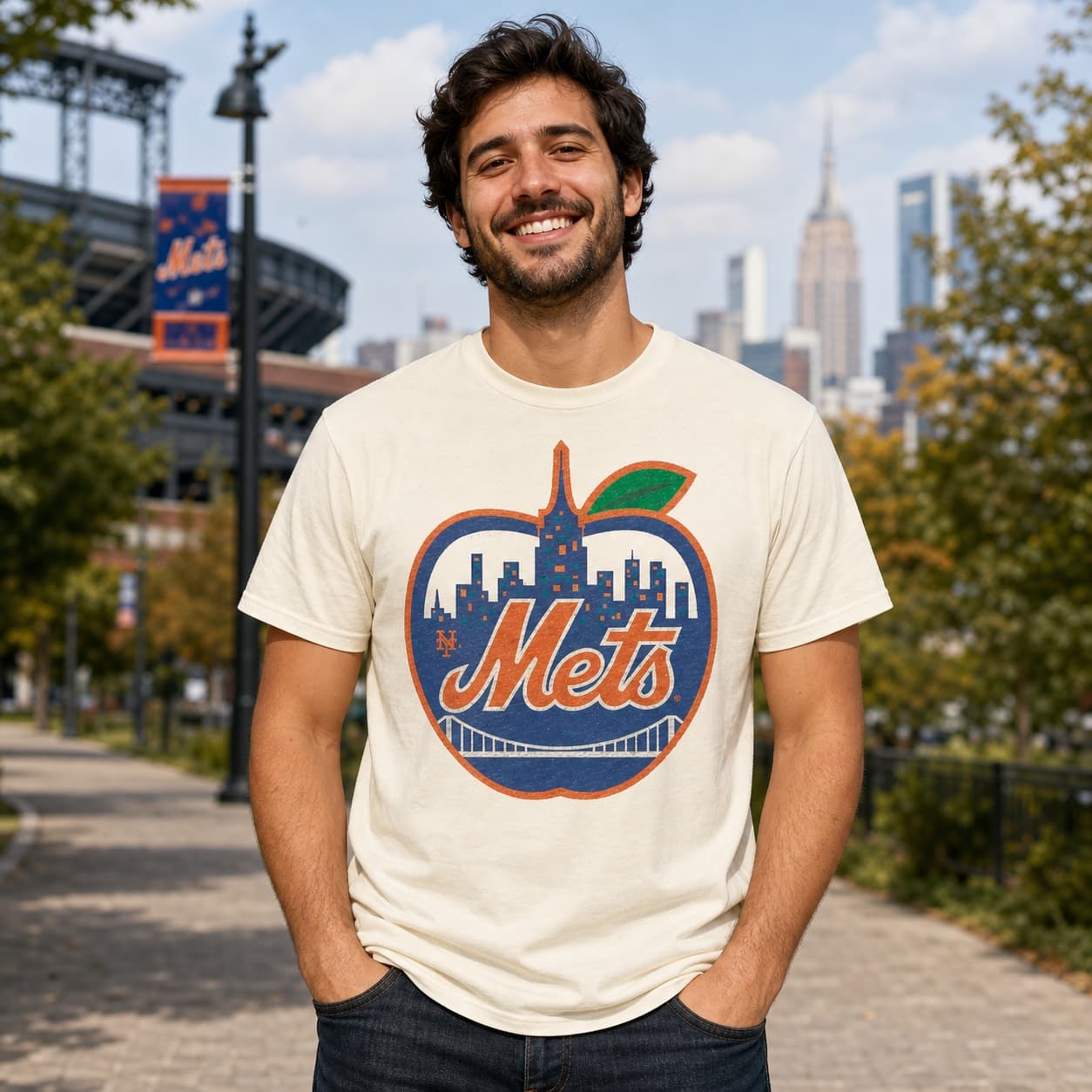 New York Mets Retro Big Apple Baseball 1963 Artwork Shirt