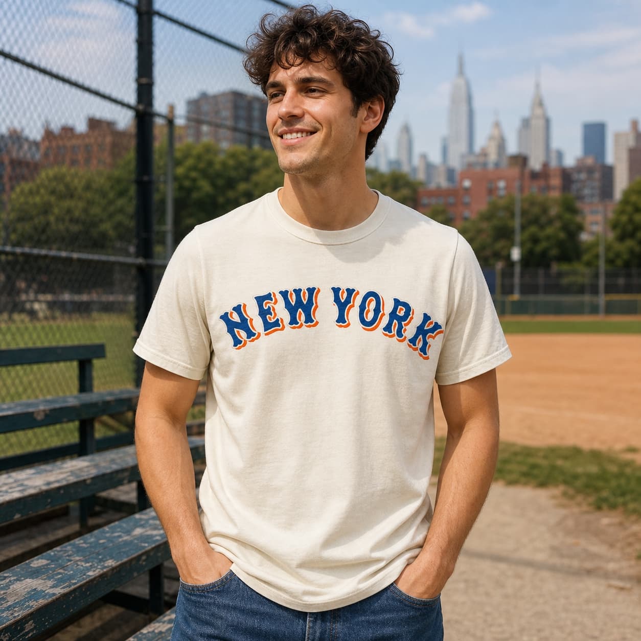 New York Mets Retro Jersey Lettering Baseball 1965 Artwork Shirt