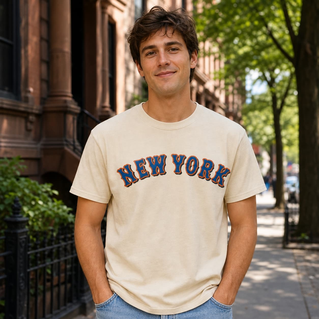 New York Mets Retro Jersey Lettering Baseball 1990 Artwork Shirt