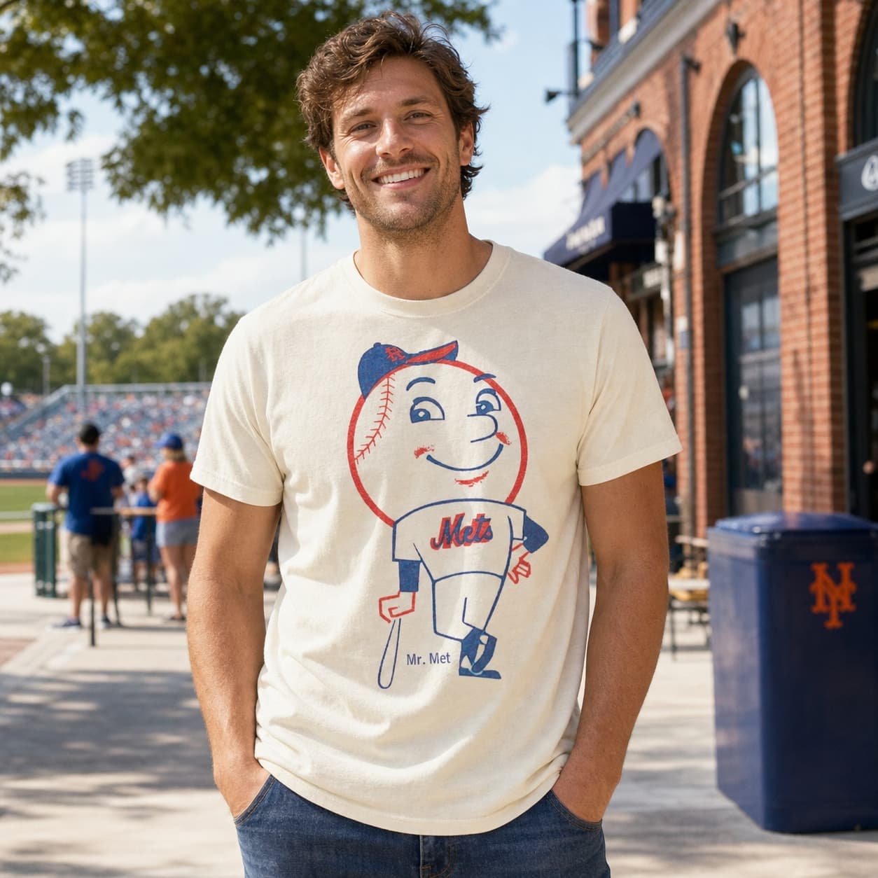 New York Mets Vintage Mr. Met Baseball 1963 Artwork Shirt