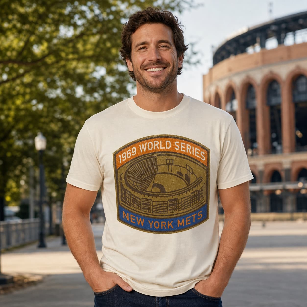 New York Mets Vintage World Series Champions Baseball 1969 Artwork Shirt
