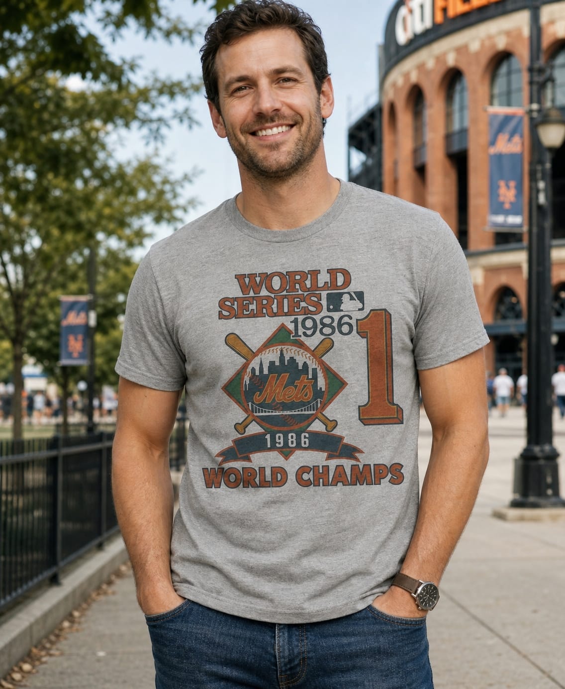 New York Mets World Series Champs Exclusive Retro Baseball 1986 Artwork Shirt