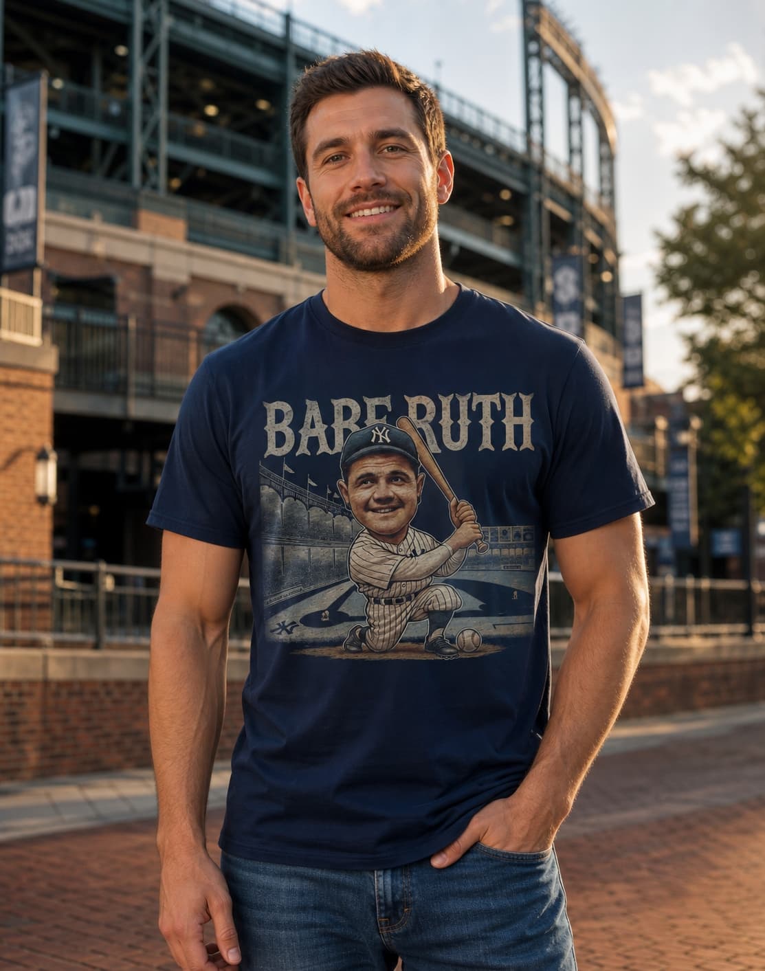 New York Yankees Babe Ruth 60 HR Record Exclusive Retro Baseball 1927 Artwork Shirt