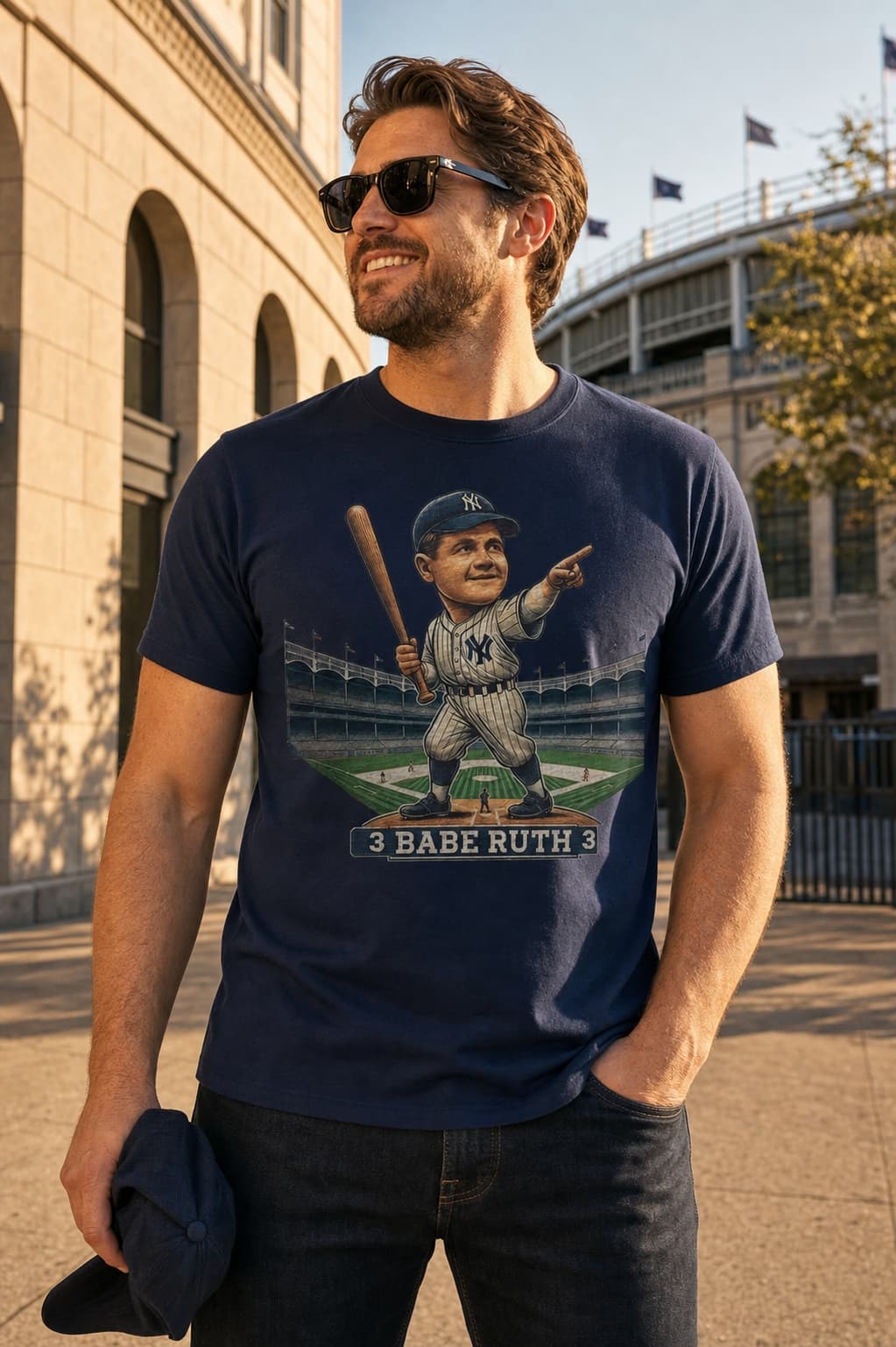 New York Yankees Babe Ruth Called His Shot World Series Exclusive Retro Baseball 1932 Artwork Shirt