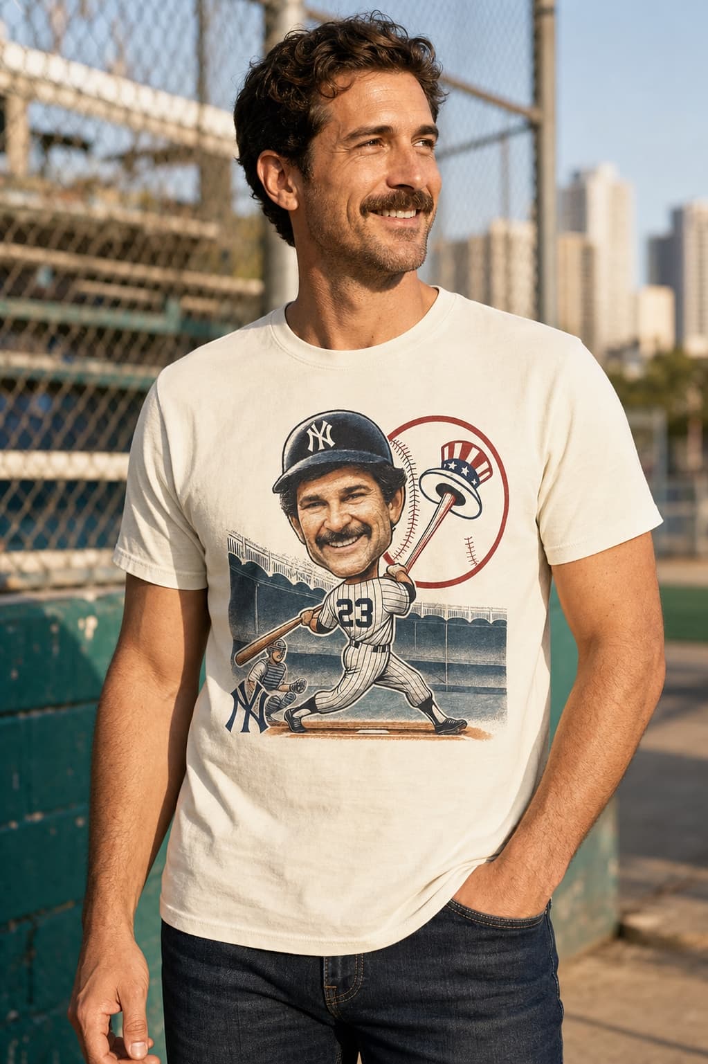 New York Yankees Don Mattingly Exclusive Retro Baseball 1987 Artwork Shirt