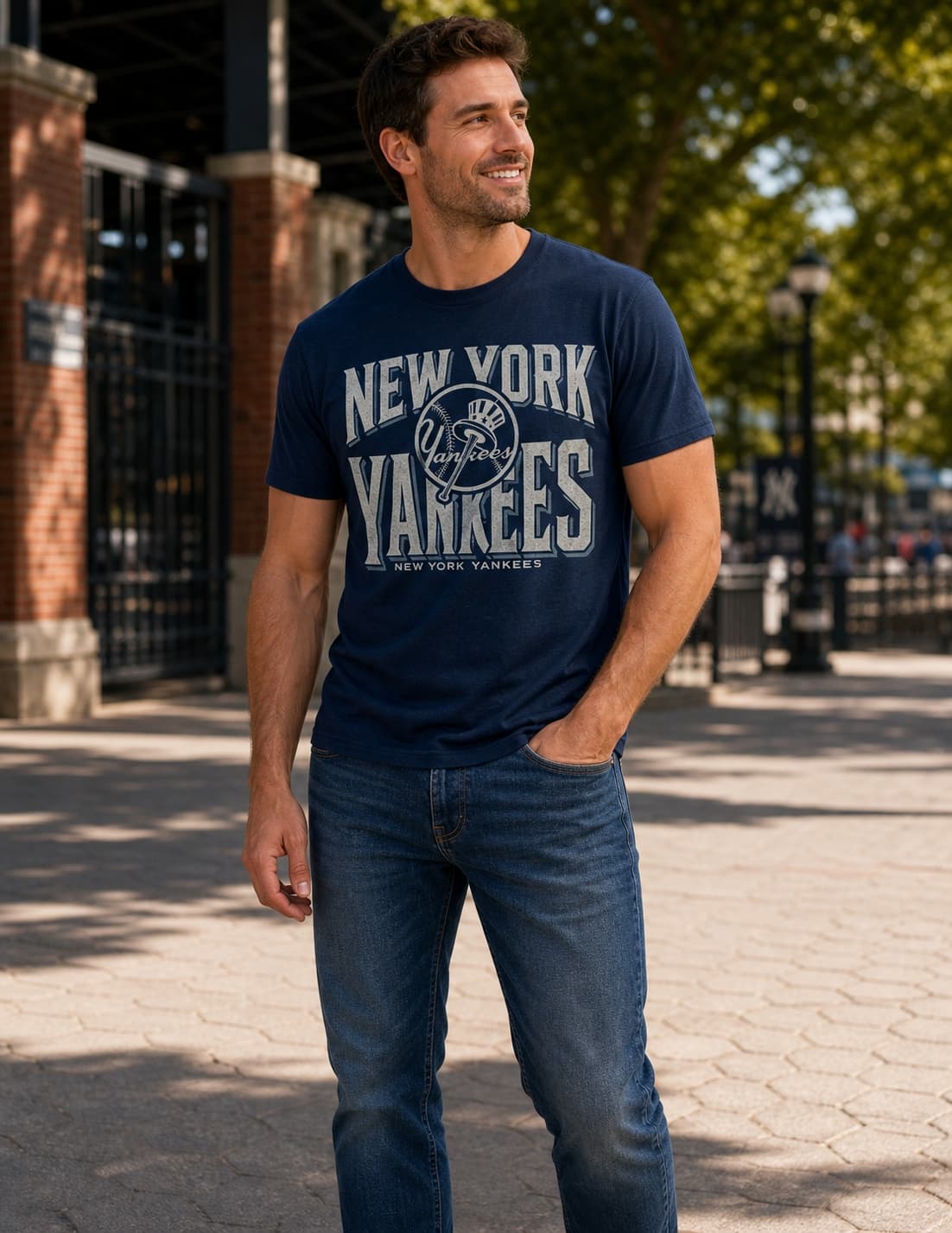 New York Yankees Exclusive Retro Baseball Team Logo Artwork Shirt