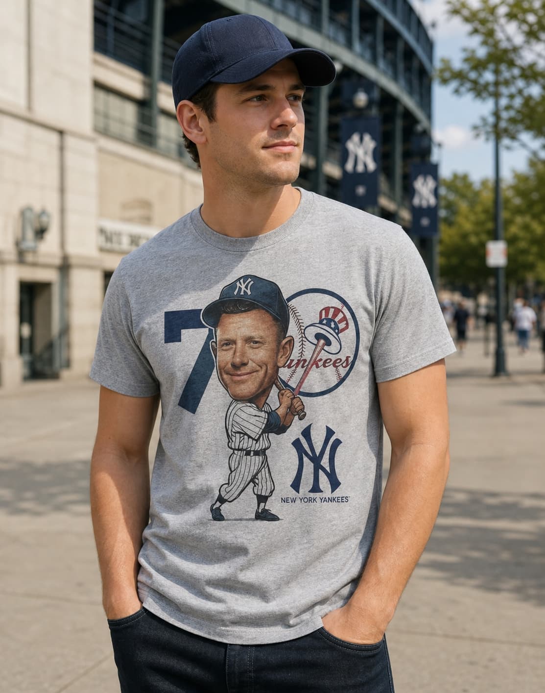 New York Yankees Mickey Mantle Exclusive Retro Baseball 1961 Artwork Shirt