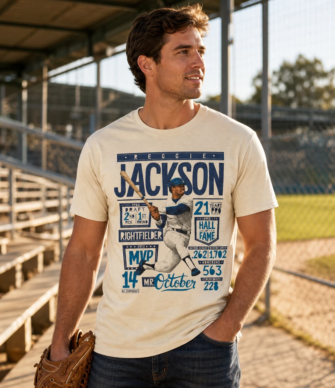 New York Yankees Mr. October Reggie Jackson Exclusive Retro Artwork Shirt