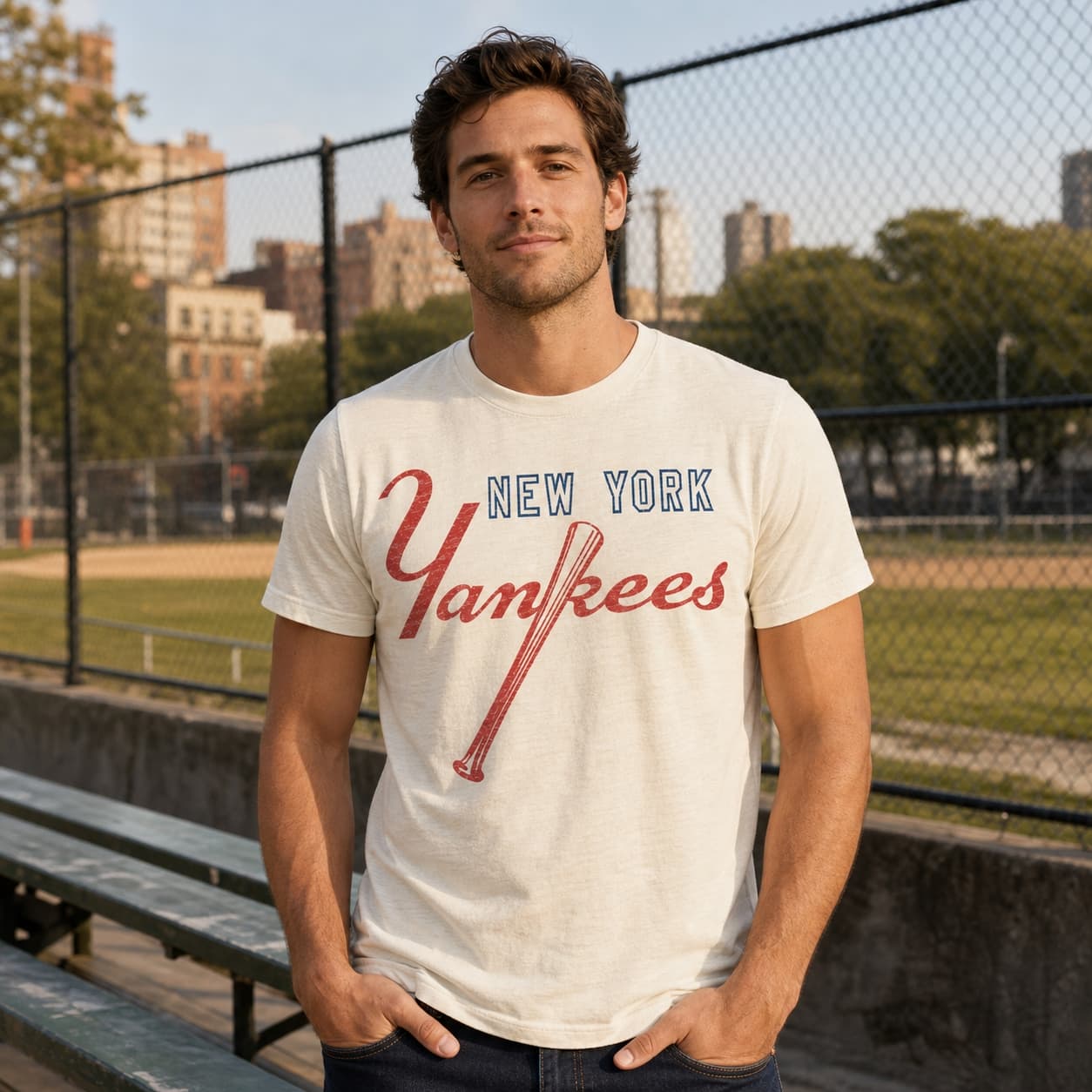 New York Yankees Retro Baseball 1973 Artwork Shirt