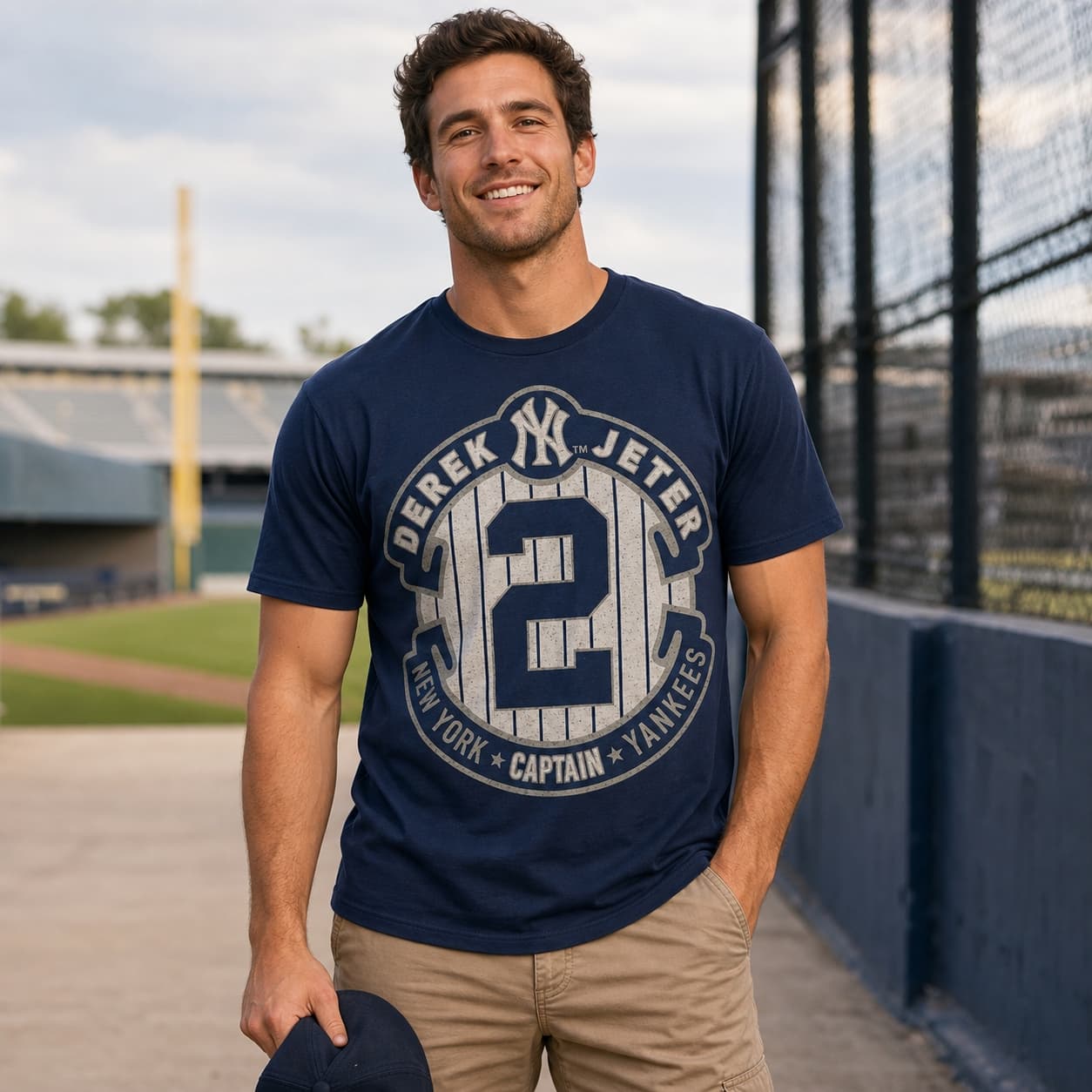 New York Yankees Retro Derek Jeter Baseball Retirement Artwork Shirt