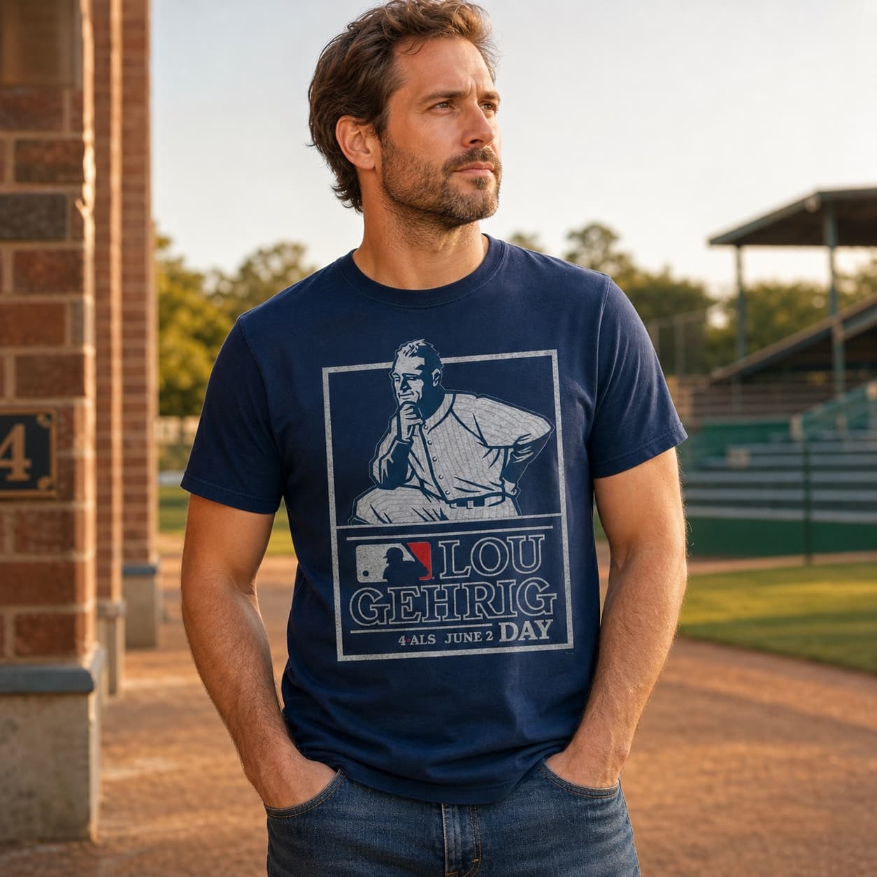 New York Yankees Retro Lou Gehrig Day Baseball June 2nd Artwork Shirt
