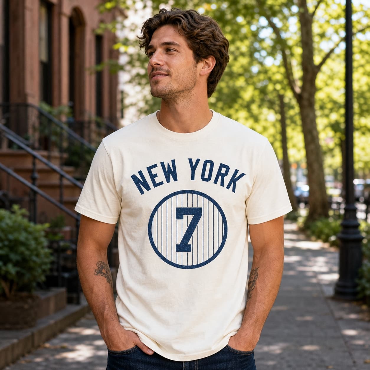 New York Yankees Retro Mickey Mantle Retired Jersey Baseball 1969 Artwork Shirt