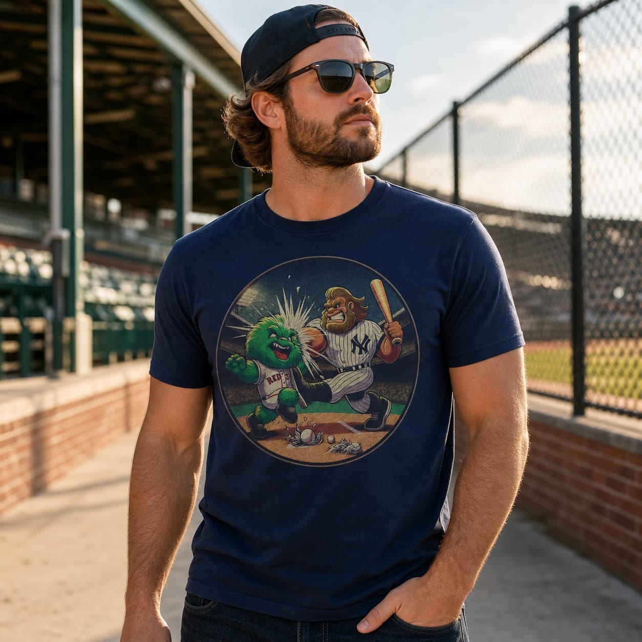 New York Yankees vs. Boston Red Sox Retro Rivalry Baseball 1994 Artwork Shirt