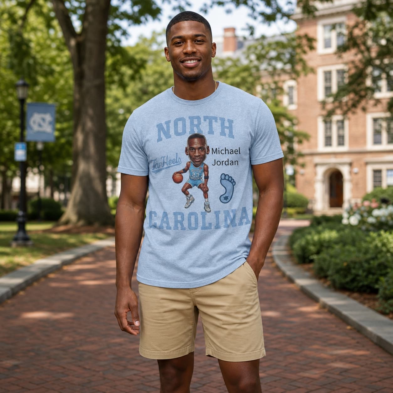North Carolina Tar Heels Michael Jordan Exclusive Retro Basketball 1983 Shirt