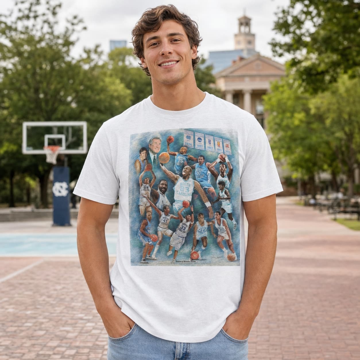 North Carolina Tar Heels Retro Dean’s Dream Team Basketball 1997 Shirt