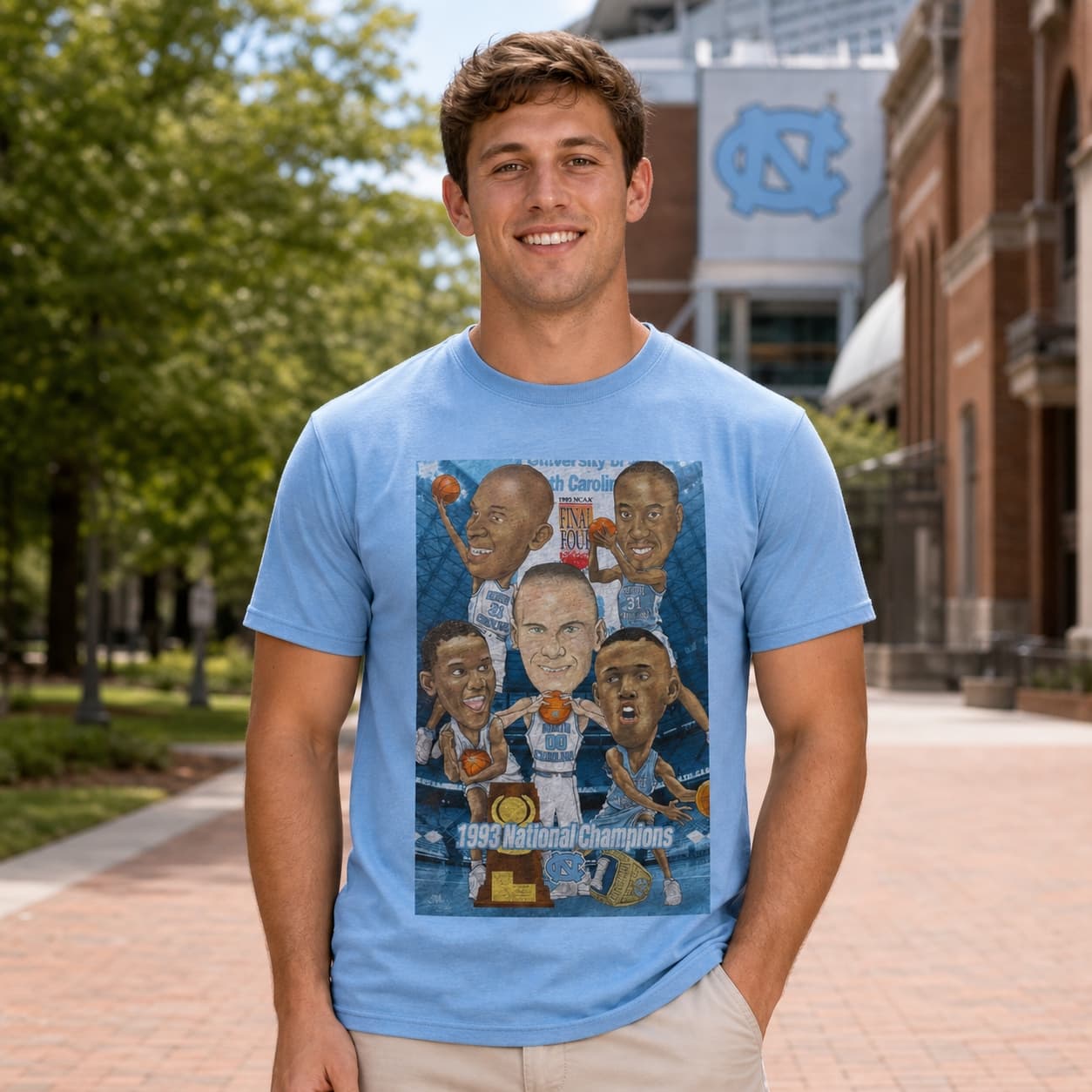 North Carolina Tar Heels Retro National Champions Basketball 1993 Shirt