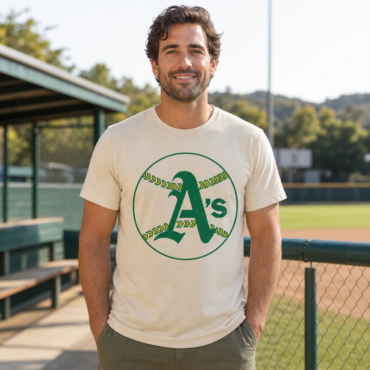 Oakland A’s Retro Baseball 1968 Artwork Shirt