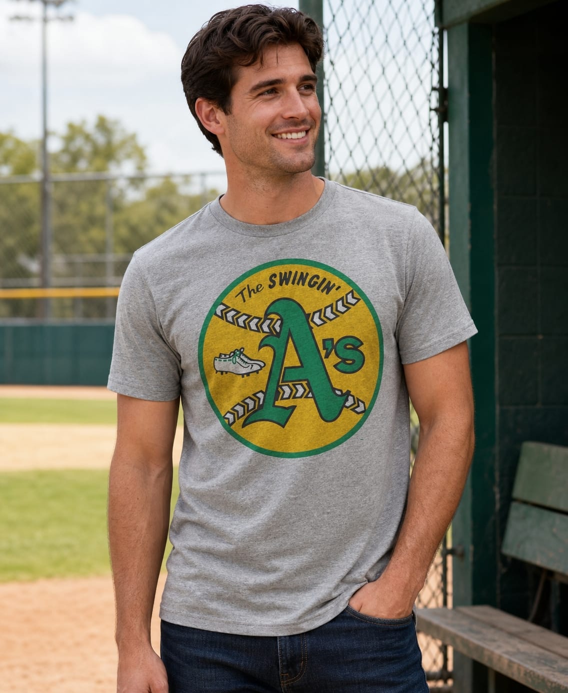 Oakland Aâ€™s Retro Baseball 1971 Artwork Shirt
