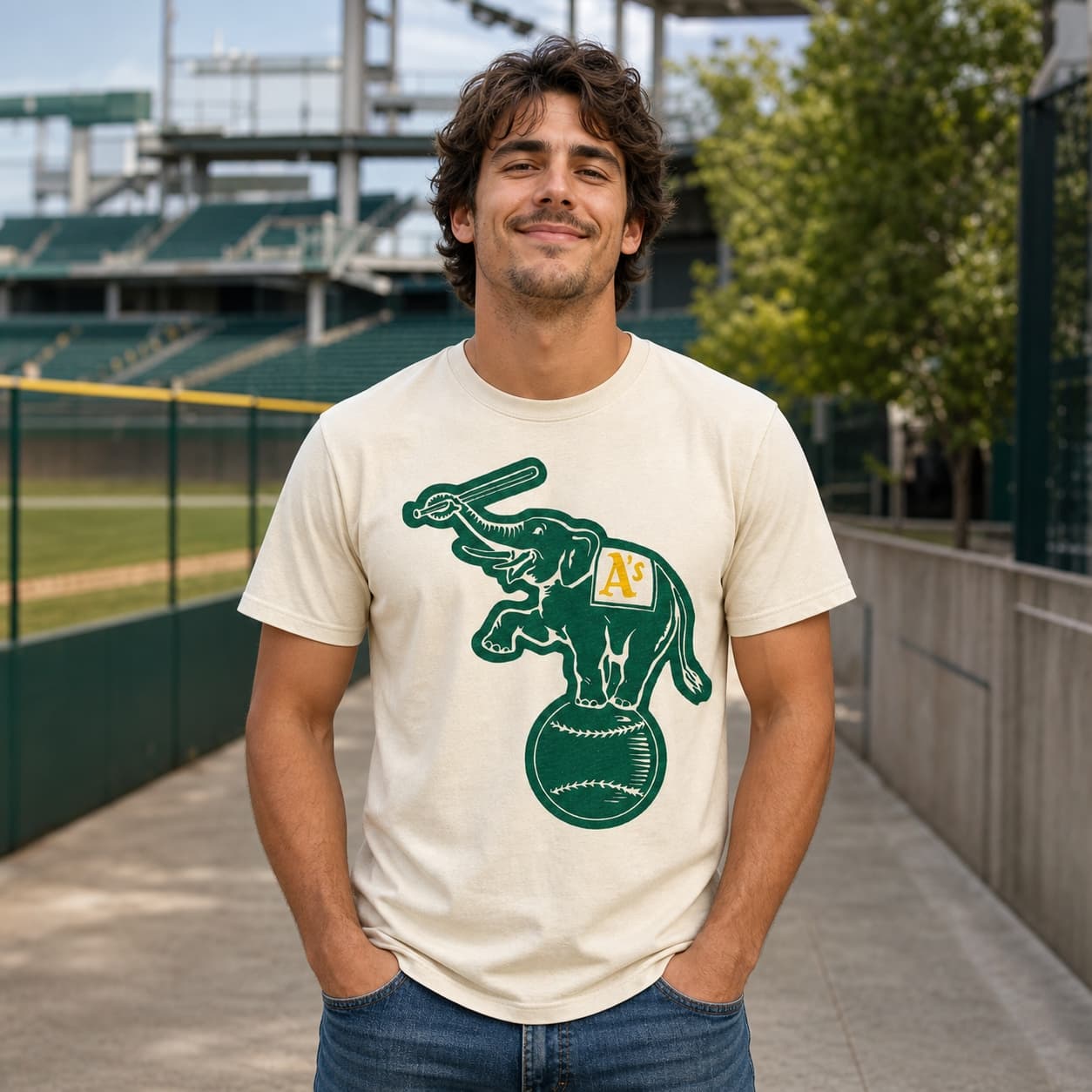 Oakland A’s Retro Mascot Baseball 1985 Artwork Shirt