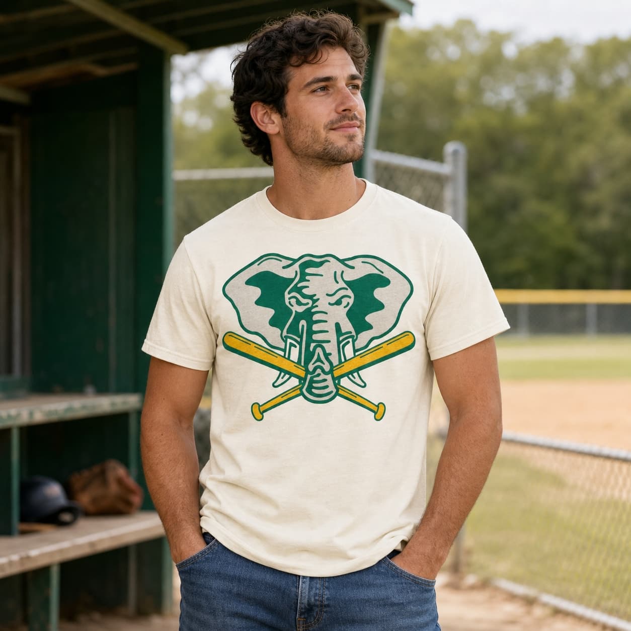 Oakland A’s Retro Mascot Baseball 1987 Artwork Shirt