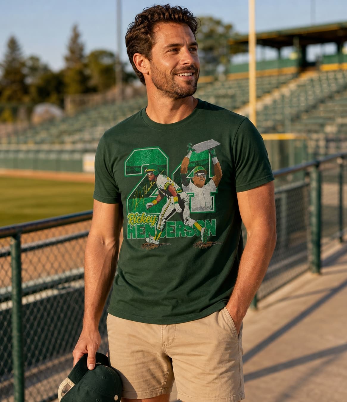 Oakland A’s Rickey Henderson Exclusive Retro Baseball 1991 Artwork Shirt