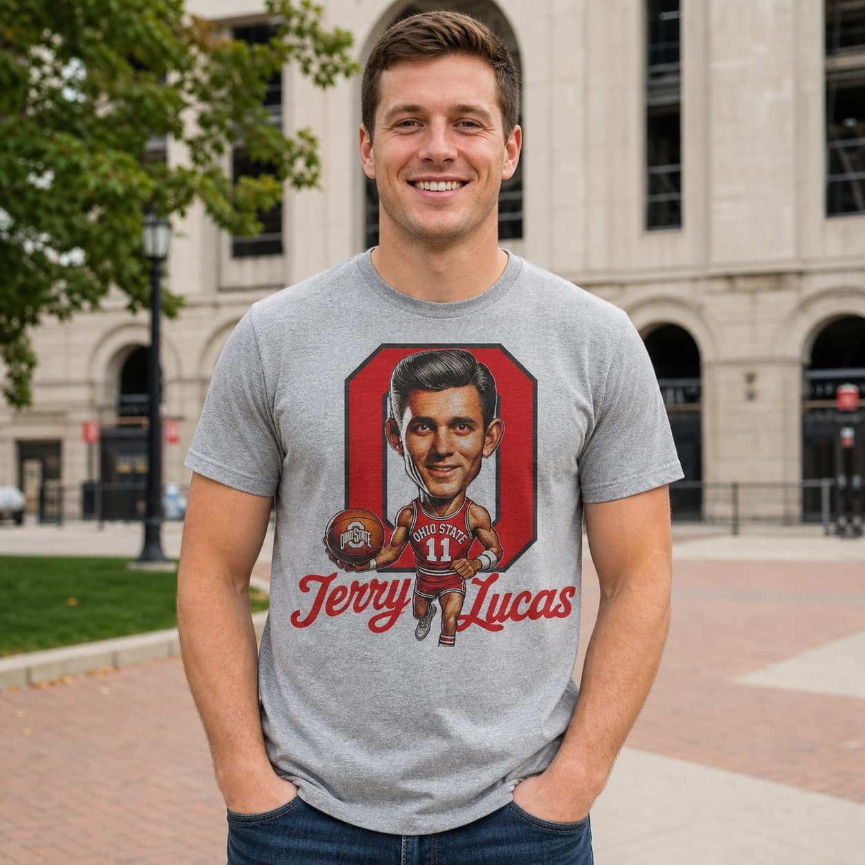 Ohio State Buckeyes Jerry Lucas Exclusive Retro Basketball 1962 Shirt