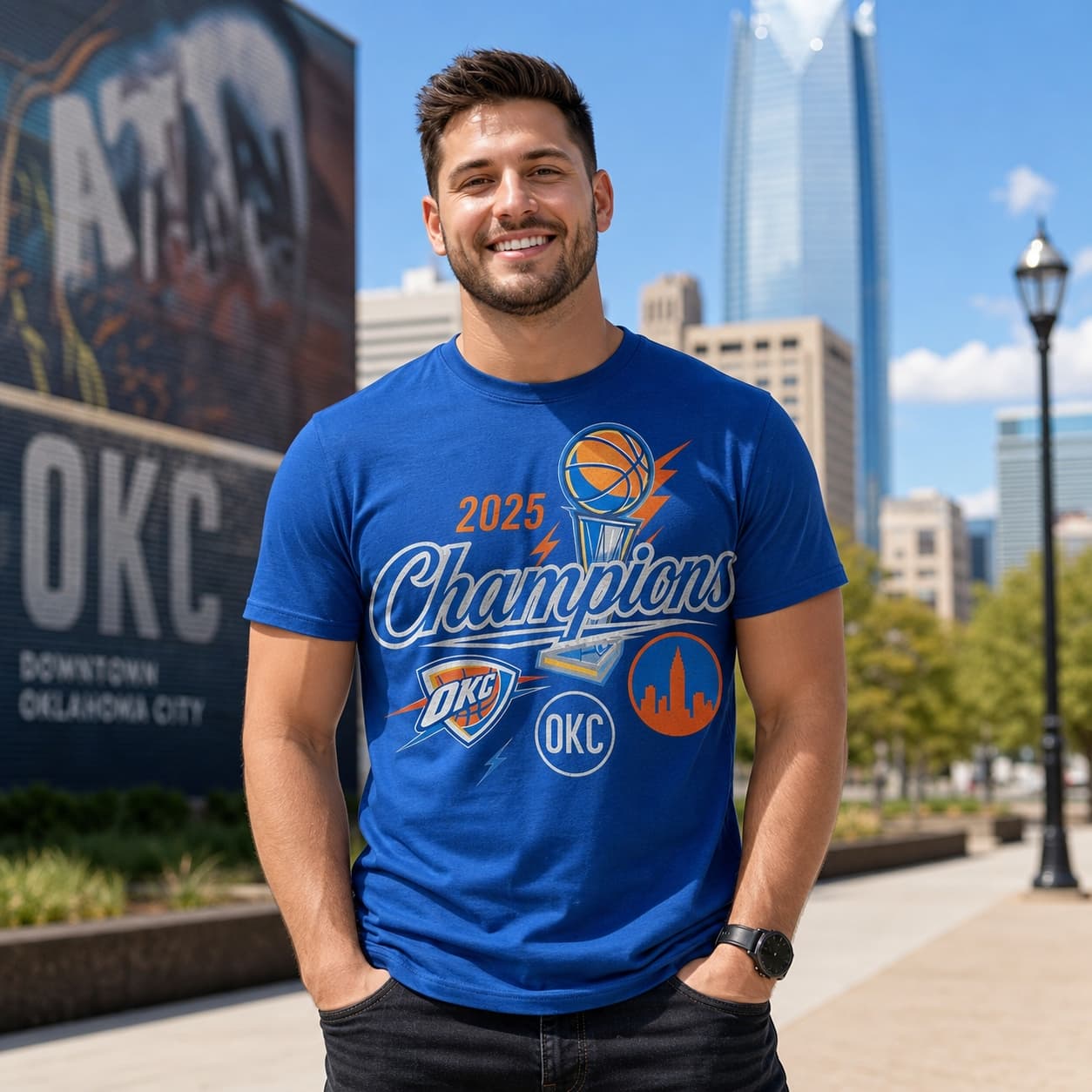 Oklahoma City Thunder The Finals Champs Exclusive Retro Basketball Shirt