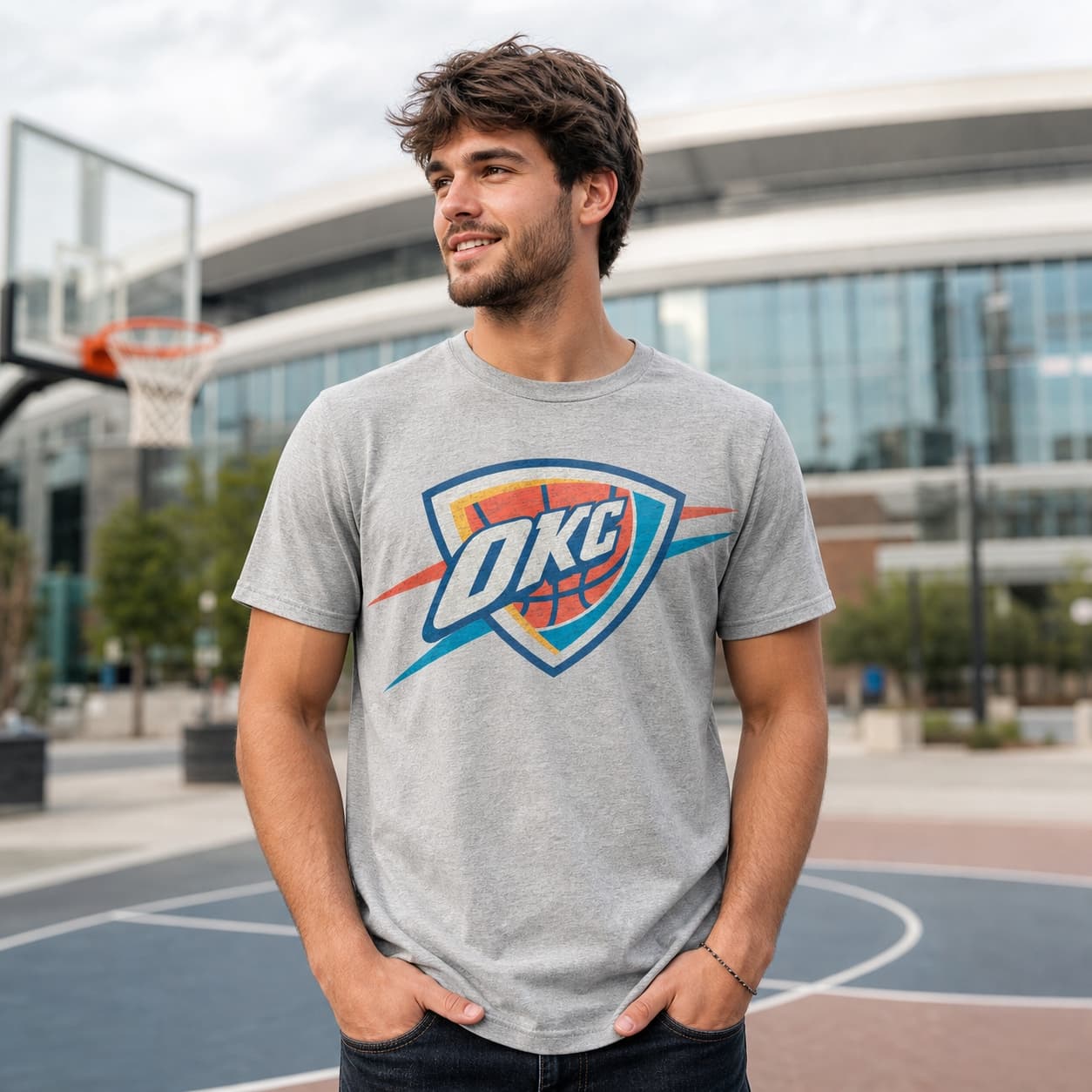 Oklahoma City Thunder Vintage Basketball Shirt
