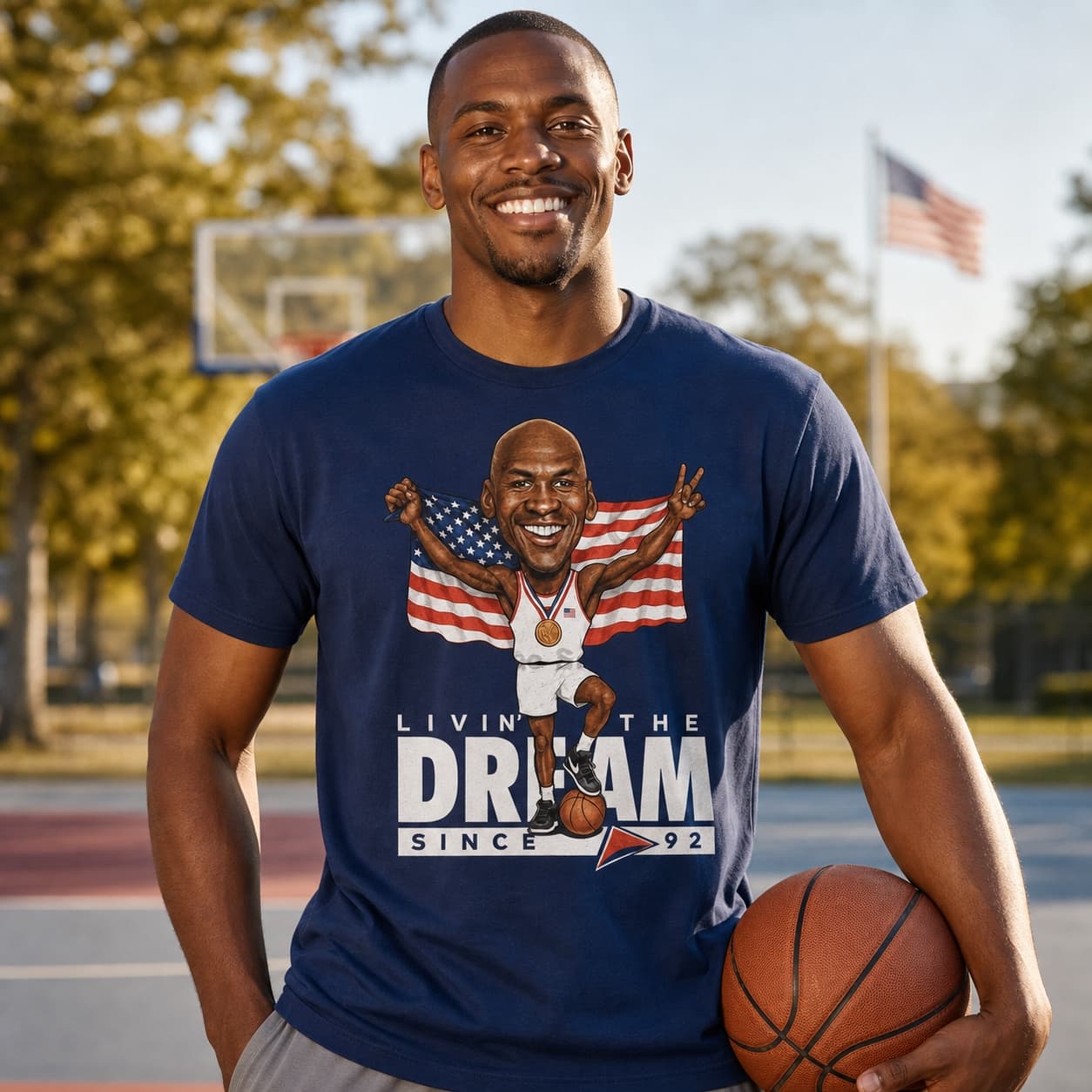 Olympic Dream Team USA Michael Jordan Basketball Retro Basketball 1992 Shirt